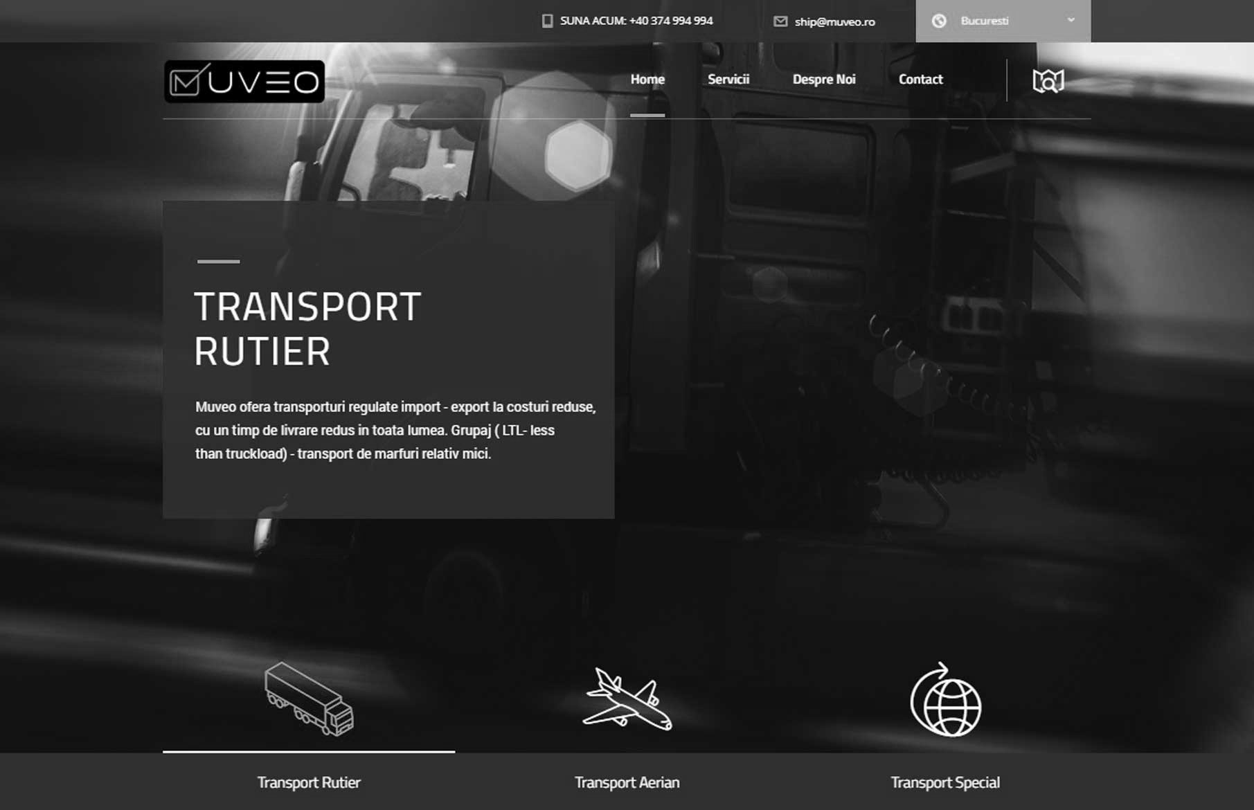 screenshot website Muveo